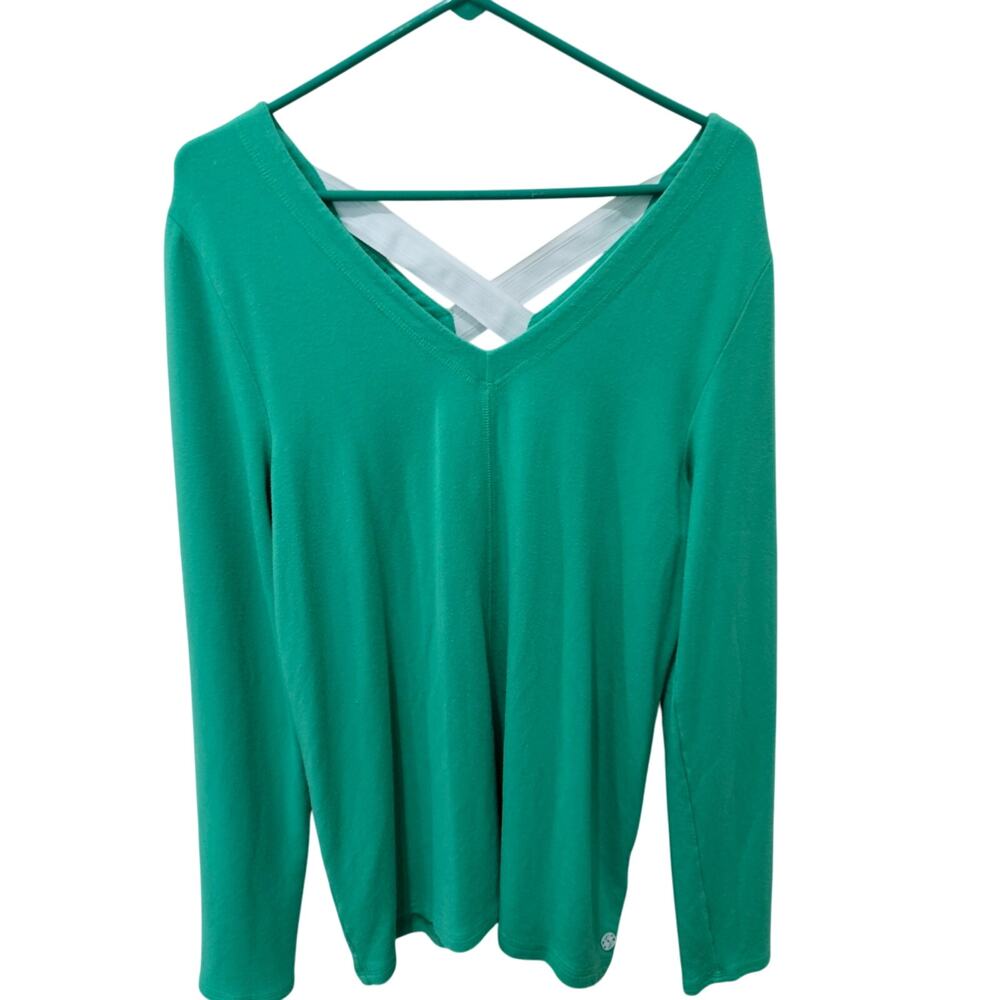 Women's Lily Pulitzer Ariel Pullover with a criss-cross back detail, Size Large